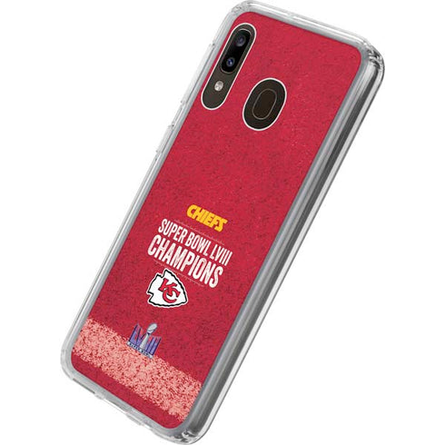 NFL Chiefs Super Bowl LVIII Champions Galaxy A20 Clear Case